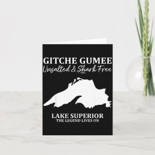 Superior, Great Lake, Gitche Gumee Apparel Lakes  Card