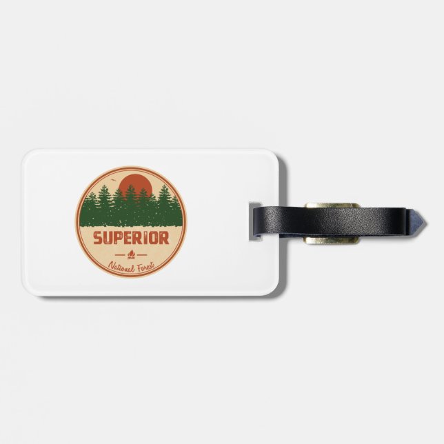 Superior National Forest Luggage Tag (Back Horizontal)