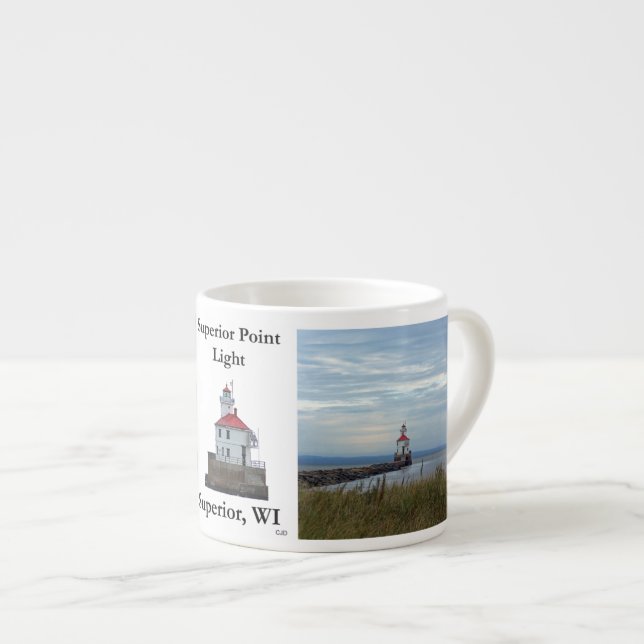 Superior Point Light espresso mug (Front Right)