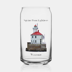 Superior Point Lighthouse can glass