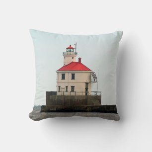 Superior Point Lighthouse single sided pillow