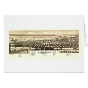 Superior, WI Panoramic Map - 1883