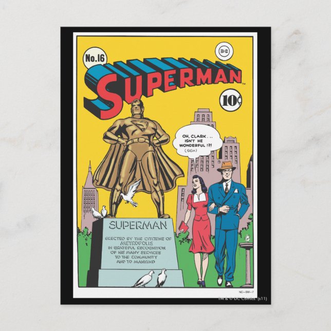 Superman #16 postcard (Front)