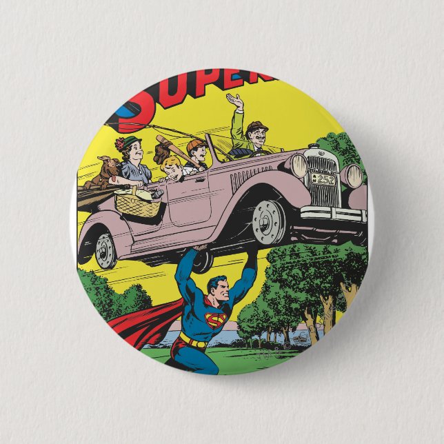 Superman #19 6 cm round badge (Front)