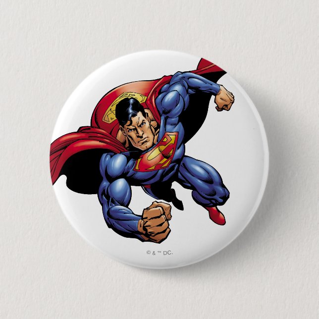 Superman 31 6 cm round badge (Front)