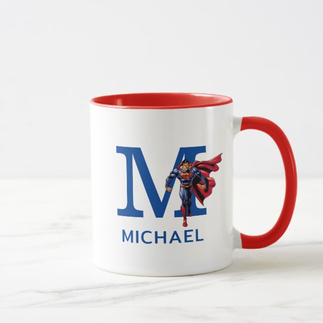 Superman 47 | Add Your Monogram & Name Mug (Right)