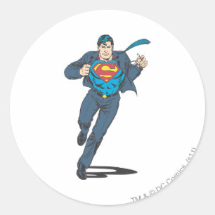 Superman 48 classic round sticker