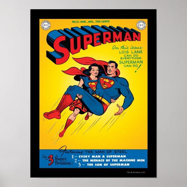 Superman #57 poster (Front)