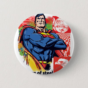 Superman 58 6 cm round badge