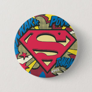 Superman 66 6 cm round badge