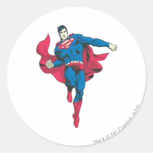 Superman 89 classic round sticker