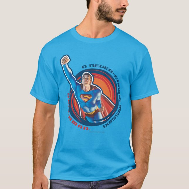 Superman A Never-ending Mission T-Shirt (Front)