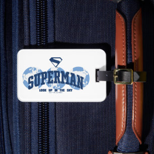 Superman Across the Globe Luggage Tag