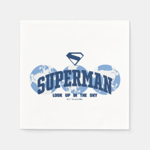 Superman Across the Globe Napkin