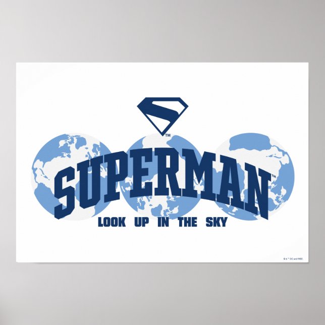 Superman Across the Globe Poster (Front)