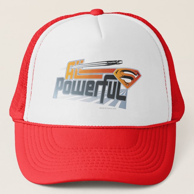 Superman All Powerful Trucker Hat (Front)