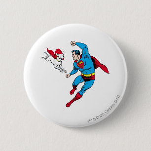 Superman and Krypto 2 6 Cm Round Badge
