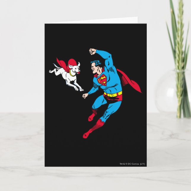 Superman and Krypto 2 Card (Front)