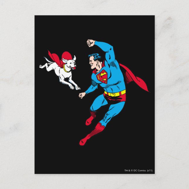 Superman and Krypto 2 Postcard (Front)