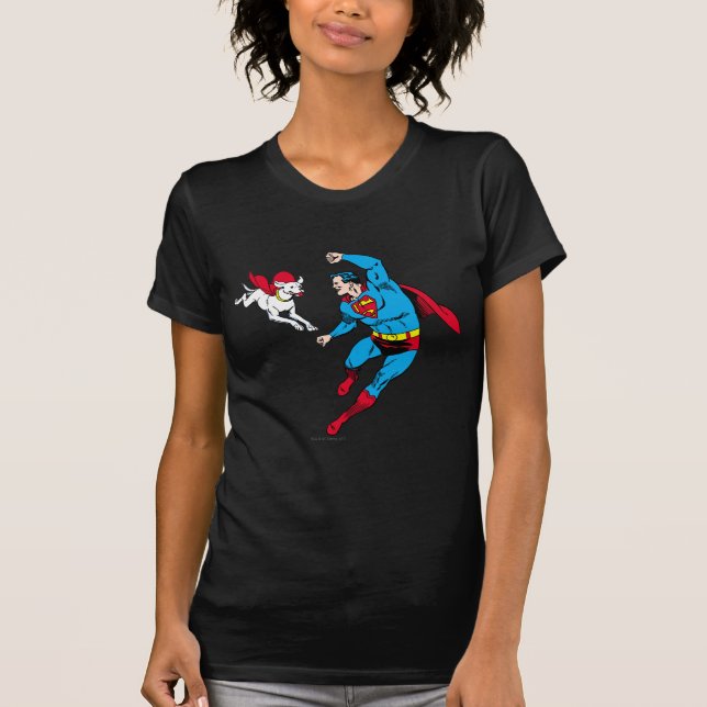 Superman and Krypto 2 T-Shirt (Front)
