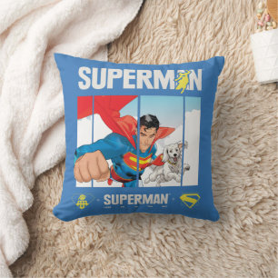 Superman and Krypto Take Flight Cushion
