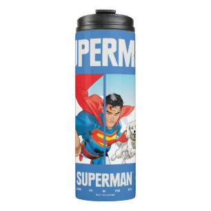 Superman and Krypto Take Flight Thermal Tumbler