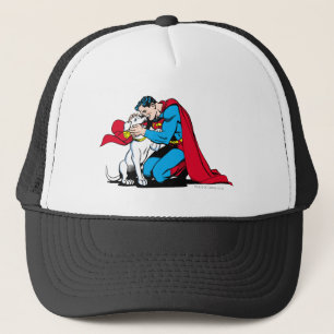 Superman and Krypto Trucker Hat