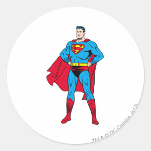 Superman Arms Folded Classic Round Sticker