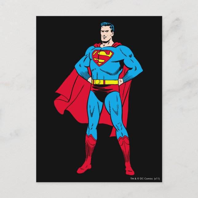 Superman Arms Folded Postcard (Front)
