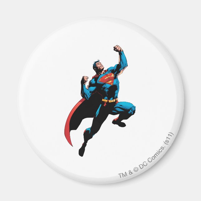 Superman Arms Raised Magnet (Front)
