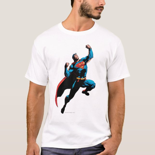 Superman Arms Raised T-Shirt (Front)