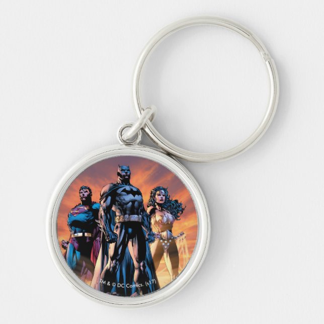 Superman, Batman, & Wonder Woman Trinity Key Ring (Front)
