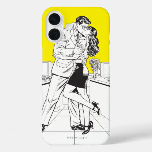 Superman Black and White 5 iPhone 16 Plus Case
