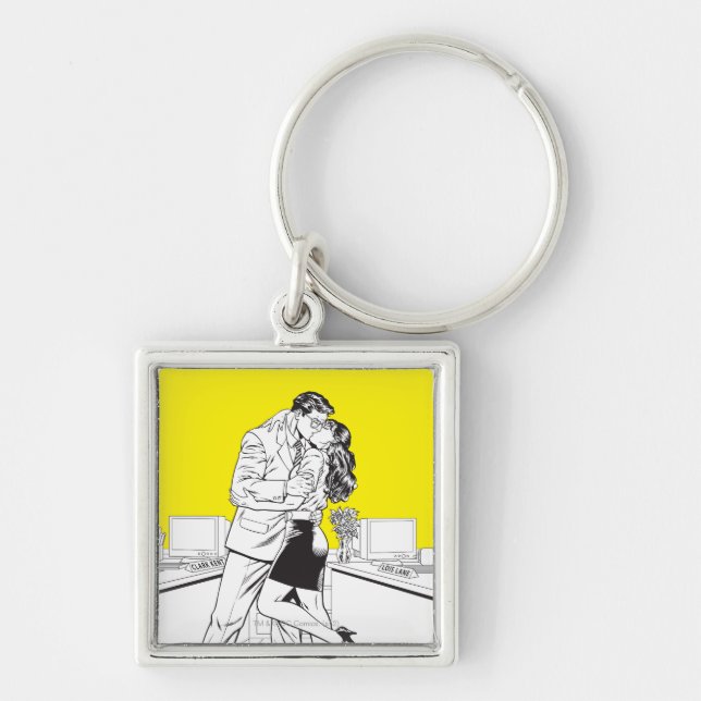Superman Black and White 5 Key Ring (Front)