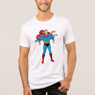 Superman Breaks Chains Tri-Blend Shirt