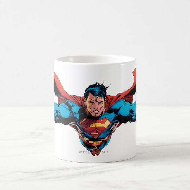 Superman cape flies coffee mug (Center)