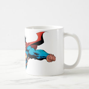 Superman cape flies coffee mug