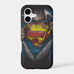 Superman Chest Reveal Sketch Colourized