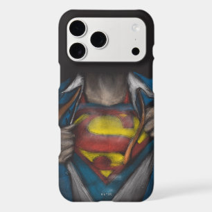 Superman Chest Reveal Sketch Colourized