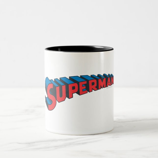 Superman | Classic Logo Two-Tone Coffee Mug (Center)