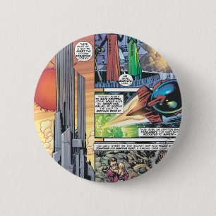 Superman Comic Panel - Clark's Origins 6 Cm Round Badge