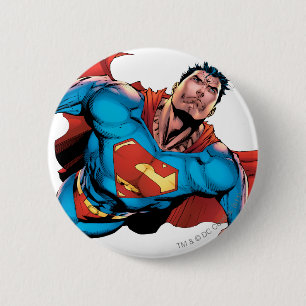 Superman Comic Style 6 Cm Round Badge