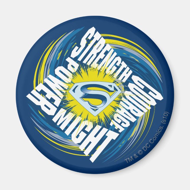 Superman Courage Strength Might Power Magnet (Front)