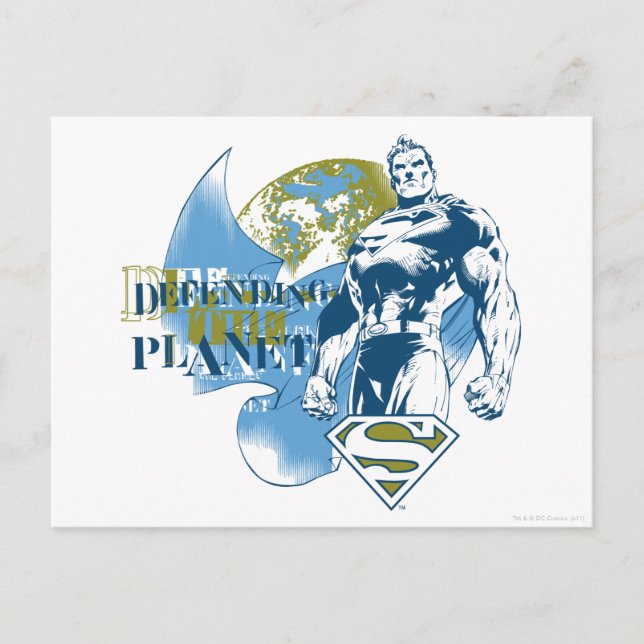 Superman | Defending the Planet Postcard (Front)