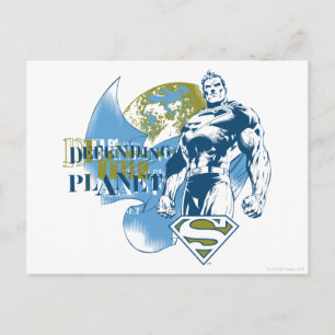 Superman   Defending the Planet Postcard