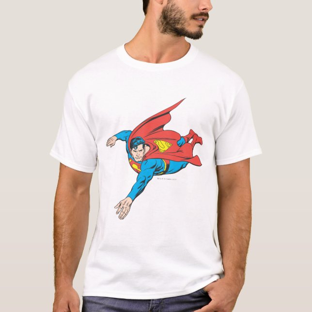 Superman Dives Left T-Shirt (Front)