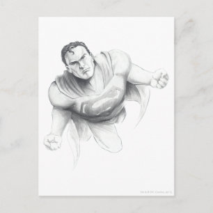 Superman Drawing Postcard