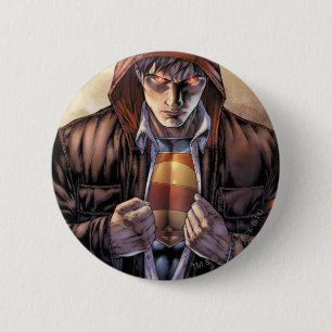 Superman Earth Cover - Colour 6 Cm Round Badge