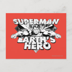 Superman Earth's Hero Postcard