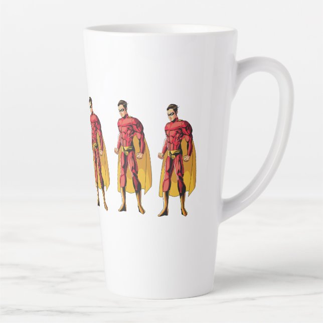Superman Emblem Tee: Unleash Your Inner Hero with  Latte Mug (Right)